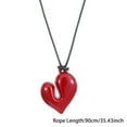 thumbnail image 3 of Womens Necklaces Jewelry for Women Trendy Women's Heart Pendant Necklace Fashion Jewelry Elegant Electroplated Necklace For Daily Wear And, 3 of 5