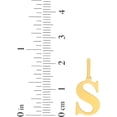 thumbnail image 5 of Floreo 14k Yellow Gold 0.9" Alphabet Letter A - Z Initial Charm Pendant with optional Extendable Adjustable Chain Necklace, 5 of 7