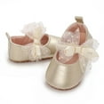 thumbnail image 6 of Yoyauz Baby Girl Mary Jane Shoes Anti Slip Rubber Sole Ballet Slippers Princess Dress Wedding Shoes Newborn Kids Shoes Toddler Shoes（0-12 Month）, 6 of 7