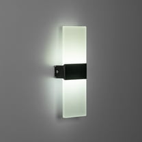YANSUN Modern 1-Light Dimmable Integrated LED White Indoor Wall Sconce