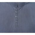 thumbnail image 7 of Atasi Casual Half Sleeves Men's Cotton Mandarin Collar Shirt Tunic-XXX-Large, 7 of 7