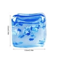thumbnail image 3 of Novelty Stress Cube Ice Block Toy for Relaxation and Fidgeting – Clear Ice Block Compression Toy Stress Square Block Toy with Design for Desk and 2PCS, 3 of 7