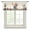 Off-White, variant on Kitchen Chef Sheer Curtains Valances for Windows Vintage Cheese Wine Coking Black Checked Chiffon Kitchen Valances for Cafe, Voile Window Treatments Curtains for Living Room Bedroom, 42"x12"