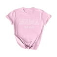 thumbnail image 1 of Camiseta Penkiiy para Mamá Mujer Mamá Vida Tees Gráficas Casual Lindas Tops Día de la Madre para Mamá 2XL Rosa, 1 of 5