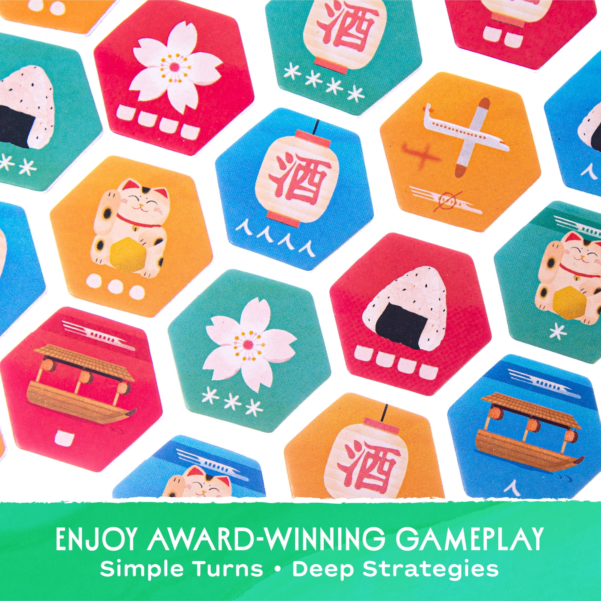 Hanami Deluxe Edition | A Strategic Tile-Laying Area Control Board Game for Adults Families and Game Nights Based On Reiner Knizia’s Classic Samurai
