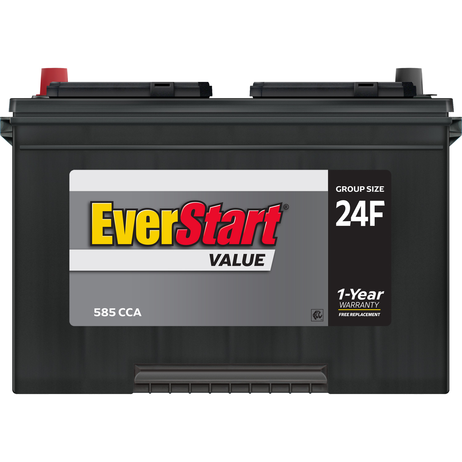 EverStart Value Lead Acid Automotive Battery, Group Size 24F 12 Volt, 585 CCA - image 3 of 7
