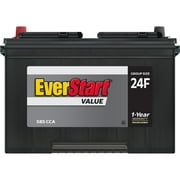 EverStart Value Lead Acid Automotive Battery, Group Size 24F 12 Volt, 585 CCA