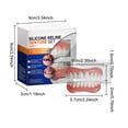 thumbnail image 3 of NAOJIE Silicone Reline Denture Set,Professional Denture Silicone Reline Kit,Upper and Lower Veneer,Soft and Comfortable Dentures Regain Your Confident Smile,Silicone Reline Denture Set, 3 of 9