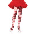 thumbnail image 1 of Plus Size White / Red Striped Tights, 1 of 5
