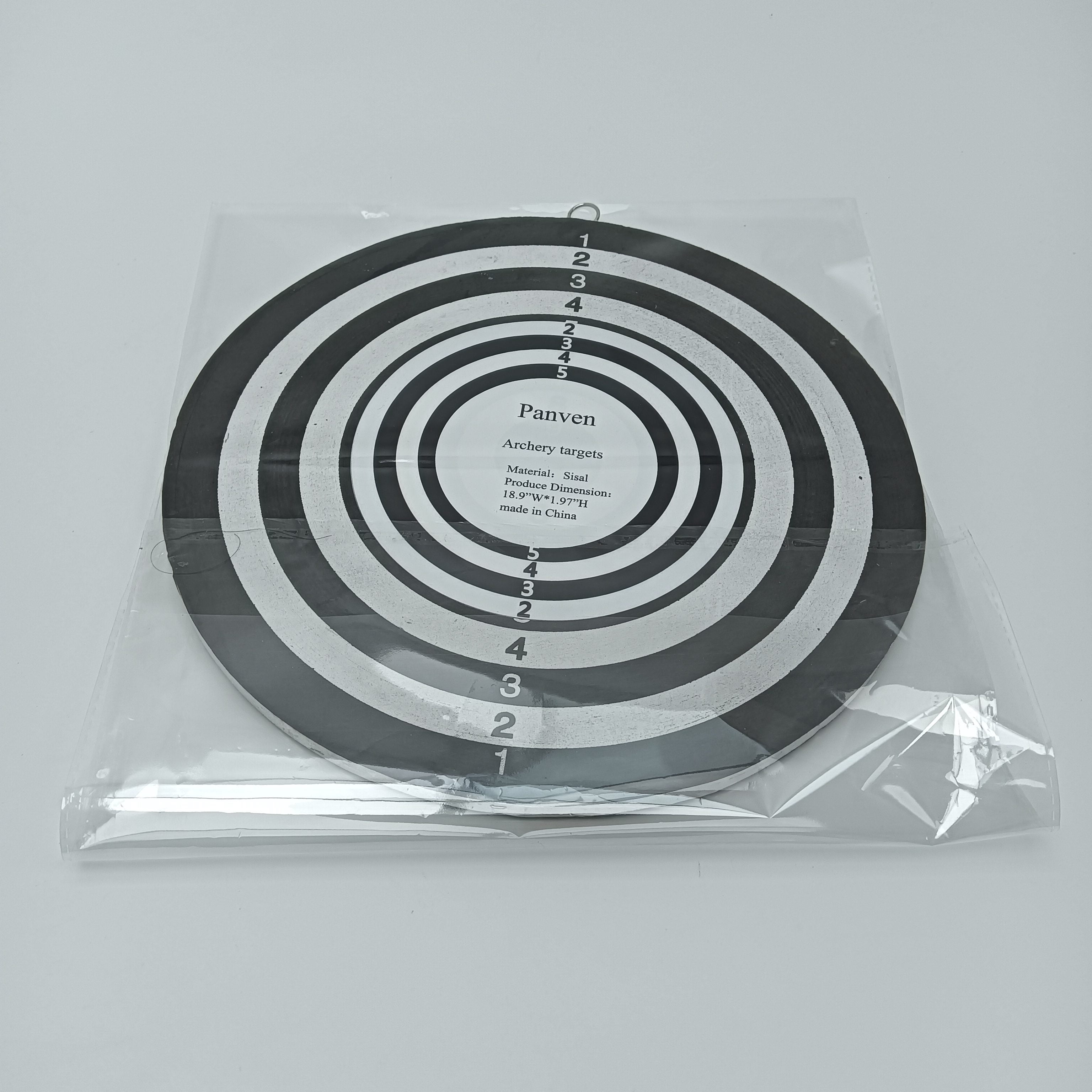 Panven Archery targets Sisal Material Archery Target, 18.9 x 1.97 Inches, Numbered Scoring Rings