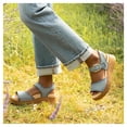 thumbnail image 2 of Sandalia Dansko Bianca Platform para mujer, espuma viscoelástica azul 5.5-6, 2 of 7