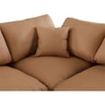 thumbnail image 2 of Meridian Furniture Comfy Cognac Faux Leather Modular Sectional, 2 of 9