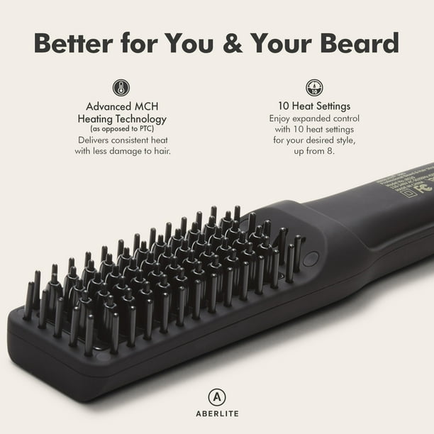 Aberlite Pro (Upgraded) Professional Black Beard Straightener