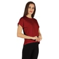 thumbnail image 3 of Inkmeso T-shirt à Épaules Tombantes et Col Rond pour Femmes, Coupe Décontractée pour l'Été, 3 of 7