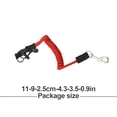 thumbnail image 4 of Greeniant Accesorio de fijación de cuerda de remo de canoa, palas simples antipérdida, cuerdas de resorte, accesorios de fijación flexibles, herramienta Deportes acuáticos Rojo Greeniant OD019461-02, 4 of 6