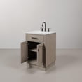 thumbnail image 5 of Water Creation Chestnut 24" Solid Hardwood Single Bathroom Vanity in Gray/Bronze, 5 of 12