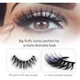 thumbnail image 3 of False Eyelashes, 5 Pairs 3D Natural Fluffy Fake Lashes, Hand-made Dramatic Thick Crossed Cluster Fake Eye Lashes,Reusable Soft Long Lashes Pack for Makeup, 3 of 6
