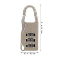 thumbnail image 2 of Tineasur Travel Backpack Locks Set 6 Pack, Password Combination Luggage Locks 2.2 x 0.8 x 0.3 Inch for Suitcases, 2 of 6