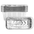 thumbnail image 1 of 20-Pack Rectangular Aluminum Foil Pans – Heavy-Duty Disposable Baking & Roasting Trays for BBQ, Catering, and Kitchen Storage, 1 of 8