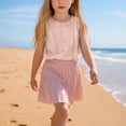 thumbnail image 6 of Aihuaihua Dressy Tank Tops for Girl Linen Gauze Shirts Sleeveless Crewneck Summer Beach Tunic Top Loose Fit Lightweight Casual Blouses Light Pink 13-14 Years, 6 of 7