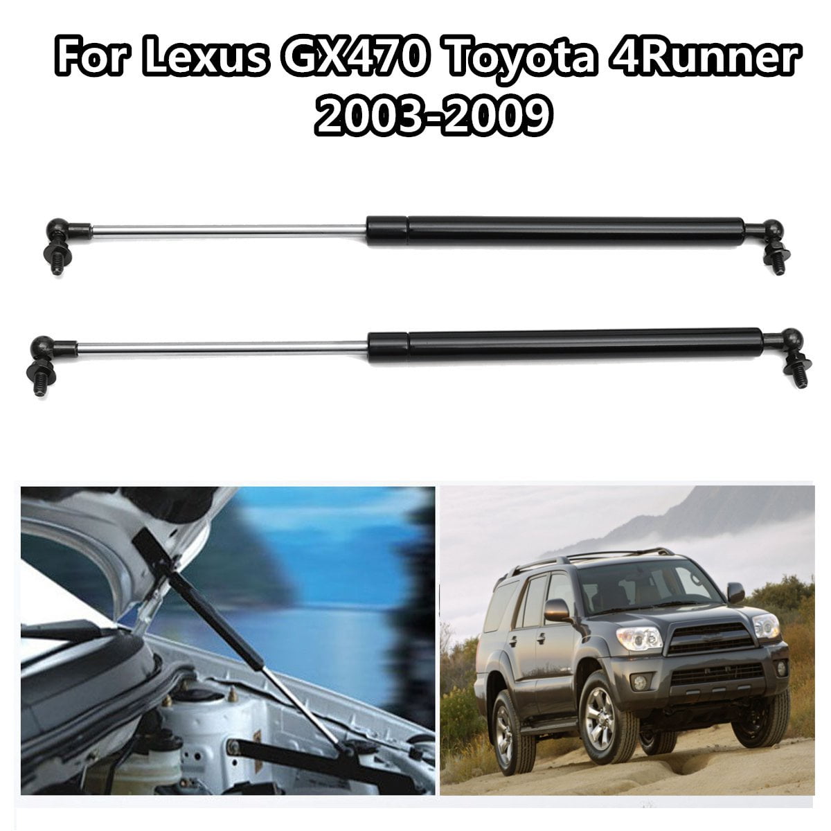 NEW Replacement Lift Supports Gas Spring For Toyota 4Runner 2003-2009 Hood