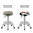 thumbnail image 5 of Naloa Brown Black Cow Round Bar Stool Cushion Cover 12-14 inch, Fits Kitchen, Office, Restaurant Chairs - 13 inch, 5 of 7