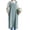 Light Blue, variant on Cotton Linen Apron for Women with Pockets, Cross Back Split Pinafore No Tie for Kitchen Garden Cooking (7 Colors)