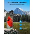 thumbnail image 2 of Lente teleobjetivo MIAO LAB 28X HD con clip universal, 2 of 8