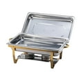 thumbnail image 2 of Rongfmy Chafing Dish Buffet Chafer Set Rectangular Chafers for Banquet Party Wedding single grid, 2 of 9
