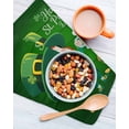 thumbnail image 3 of St. Patrick's Day Kitchen Dish Towels for Drying Dishes Set of 3, Lucky Shamrock Gnomes Beer Coin Wood Green Waffle Weave Microfiber Hand Tea Bathroom Towels Quick Dry & Absorbent Towel 12x12, 3 of 7