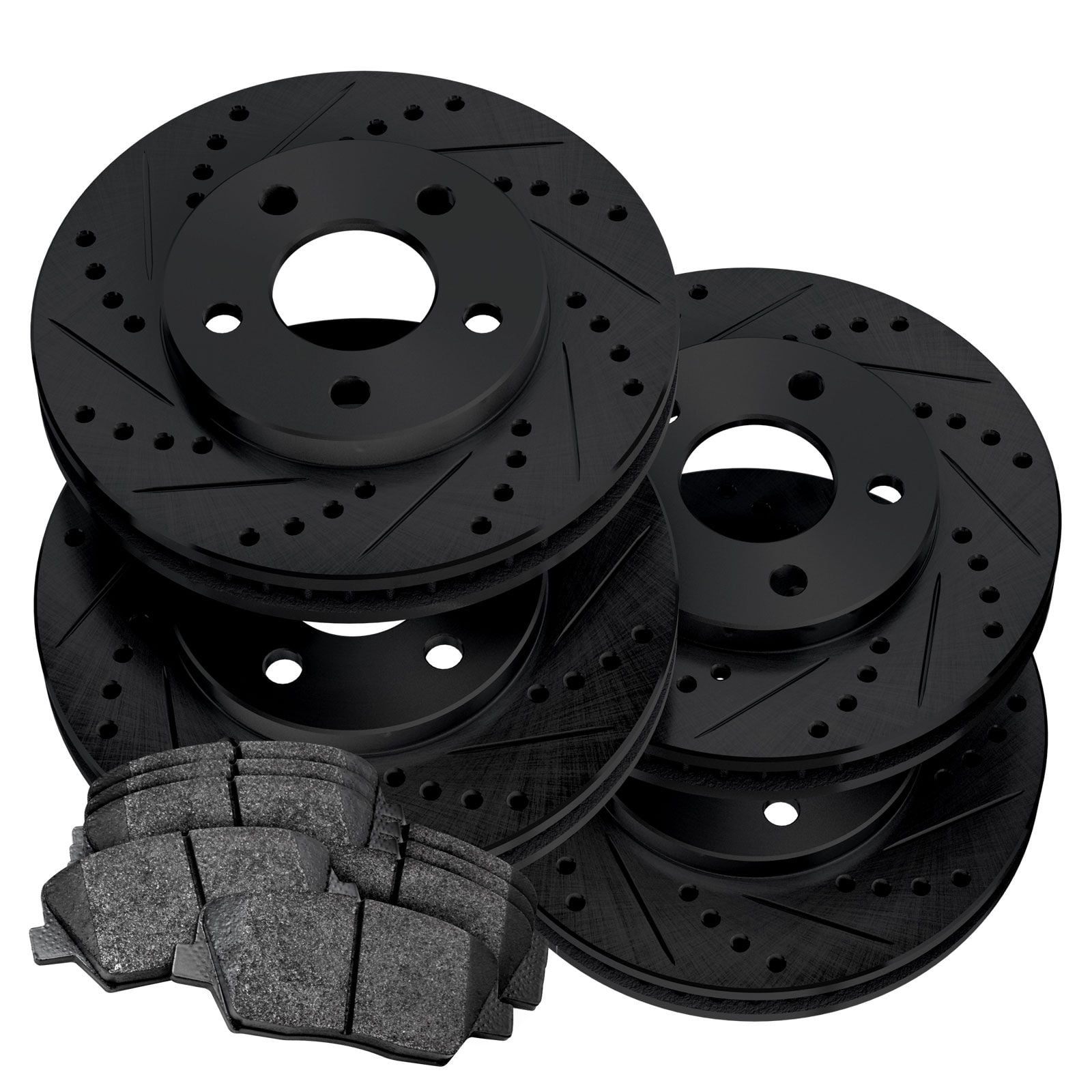 Front Drilled & Slotted Brake Rotors For Town & Country Voyager Caravan Front Drilled & Slotted Brake Rotors For Town & Country Voyager Caravan
