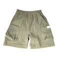 thumbnail image 3 of UACY Linen Bermuda Shorts for Boys Lightweight Summer Hiking Cargo Shorts Quick Dry Wide Leg Quick Dry Short Knee Length (Green, 3-4 Years), 3 of 7