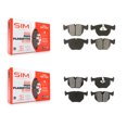 thumbnail image 1 of SIM Front Rear Semi-Metallic Brake Pads Kit for Car BMW X5 M5 Land Rover Range 740i 740iL KSM-100296, 1 of 8
