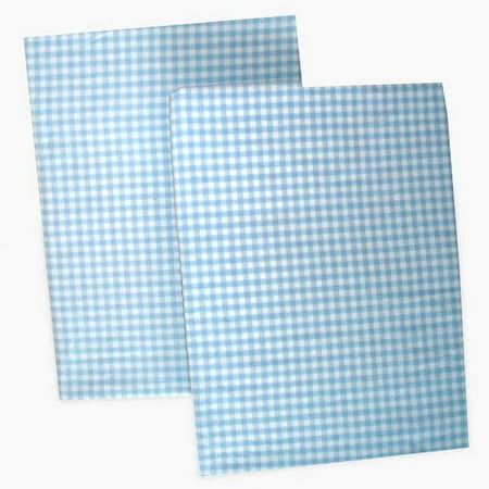 Seed Sprout Gingham Changing Pad Covers - Blue