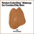 thumbnail image 3 of (3 Pack) Revlon ColorStay Liquid Foundation Makeup for Combination/Oily Skin SPF 15, Long Medium Full Coverage with Matte Finish, Honey Beige (455), 1.0 oz, 3 of 3