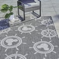 thumbnail image 6 of Disney Outdoor Mickey Mouse Maritime Coastal Geometric Ash Area Rug, 9x13, 6 of 9