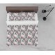 thumbnail image 1 of 3D Tropical Rosa Floral Verde Hoja Funda de edredón Set Ropa de Cama Set Funda Nórdica, 1 of 3