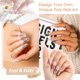 thumbnail image 5 of Kit de gel de uñas de polietileno ROSALIND, acrílico transparente, 60 ml x 2 con lámpara UV, 5 of 9