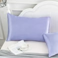 thumbnail image 7 of Astarin Satin Silk Pillowcase for Hair, Lilac Pale King Size silk pillow, Satin Pillow Covers 2 Pack with Envelope Closure, 20x36 Inches, 7 of 7