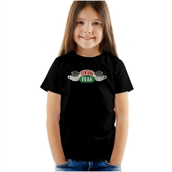 Friends Central Perk 1 Kids T Shirt (4) for Youth Toddler Boys and Girls, Black