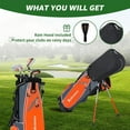 thumbnail image 5 of XDriveMax 5 Pieces Kids Golf Club Set, Junior Golf Club Set Ages 4-8 Includes Stand Bag, 5# Hybrid, 6/7#, 9/P# Irons and Putter Right Hand for Boys Girls, 5 of 7
