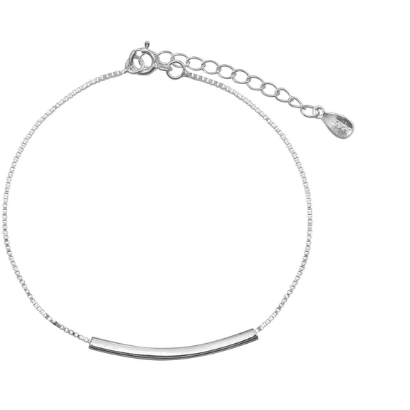 Sterling Silver  Minimalist Bar Bracelet