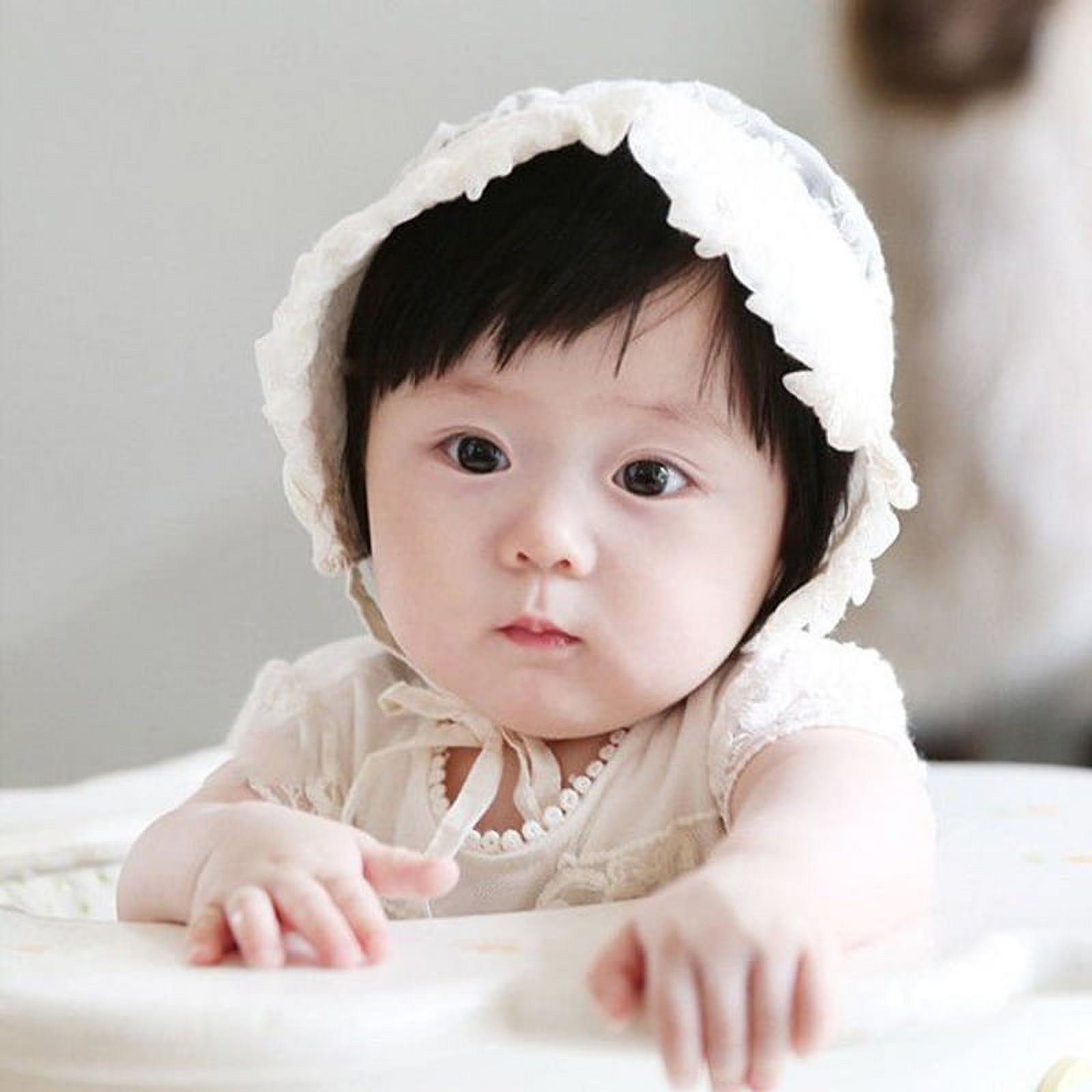 Baby / Toddler Allover Ditsy Floral Print Bonnet Hat