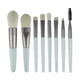 thumbnail image 1 of Seitruly Paquete de 8 brochas de maquillaje con mango de plástico, bolsa de almacenamiento impermeable, kit de maquillaje para base de polvo, Pinceles de maquillaje y herramientas Azul claro Tipo 2, 1 of 6