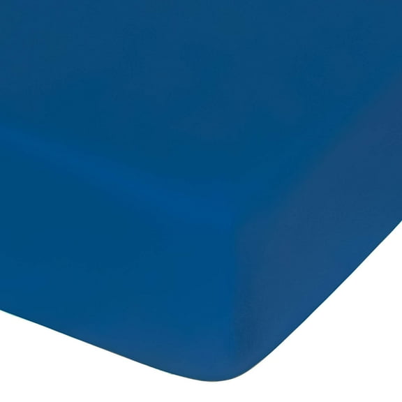 Microfiber Crib Fitted Sheet, Cozy and Soft Solid Color Toddler Sheet, Royal Blue, 28 x 52 Inches