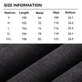 thumbnail image 4 of LEISFRE Hip Hop Street Style Men’s Straight Leg Pants – 100% Cotton Washed Distressed Casual Sports Long Pants, Loose Fit, 4 of 7