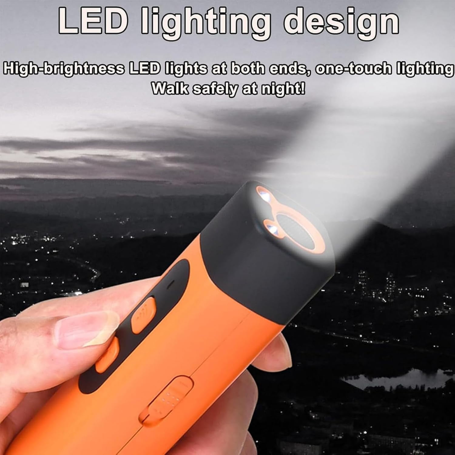 Wateresty Ultrasonic Dog Bark Deterrent Device, Humane & Effective Dog Repeller, 2025 New Anti Barking Whistle, Safe Portable for Indoor Outdoor Use Own or Neighbor's Dogs Orange 1PCS