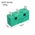 thumbnail image 2 of 3PCS KW4-3Z-3 Interruptor de límite micro SPDT NO NC Actuador de botón verde, 2 of 3
