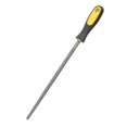 thumbnail image 1 of 10in Round Mill Steel File Rasp, Handle, Sharpening Tool for Metal Leather Projects,Steel File with Ergonomic Handle,Narrow Files for Holes, Cambered, 1 of 7