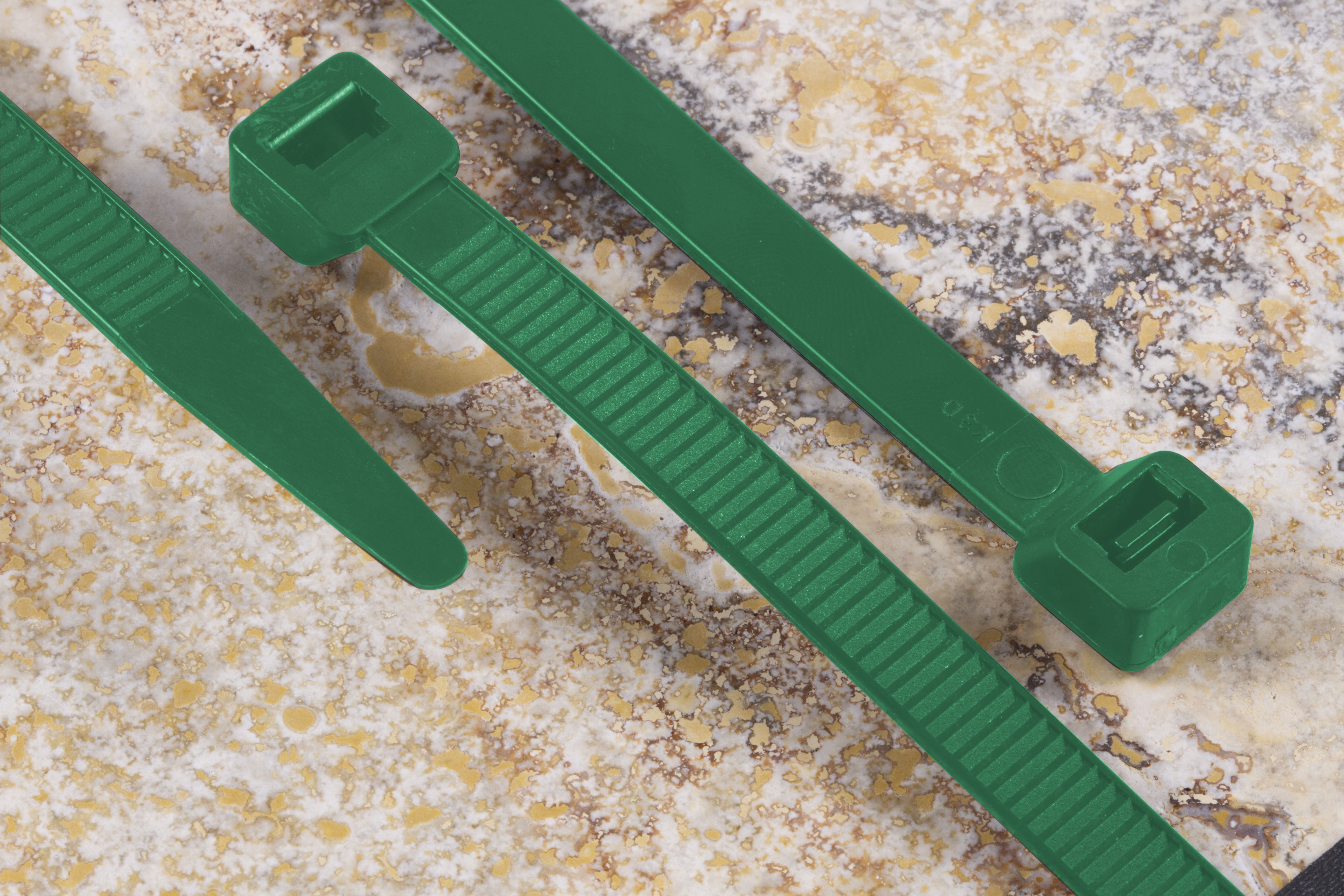 Hyper Tough 8in. Green Zip Ties 100 Pack, 75lb. Tensile Strength, Nylon Mount Cable Ties, Resealable Bag, 38103